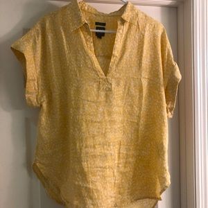 Yellow Gap linen shirt